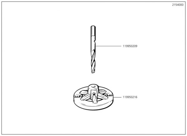 Wolfcraft Náhradný diel vrtačka 2154 pro Super děrovka Wolfcraft 2154000
