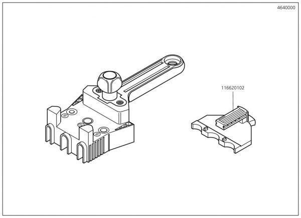 Wolfcraft Náhradný diel úhel 4640 pro Mistrovská kolíkovačka D6 – 8 – 10 Wolfcraft 4640000