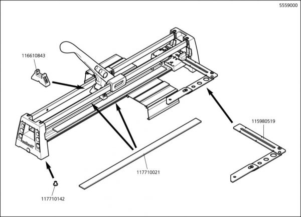 Wolfcraft Náhradný diel Balení 5559 pro Řezačka na obklady Wolfcraft 1 TC 460 5559000