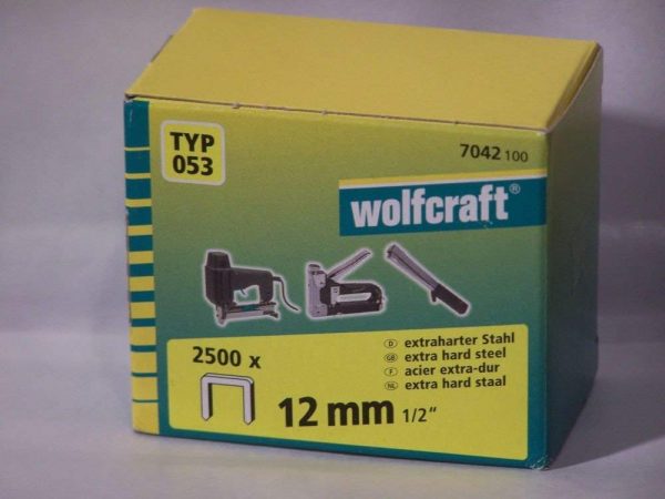 Wolfcraft Wolfcraft Široké sponky do sponkovačky výška 12 mm 2500 ks 7042100