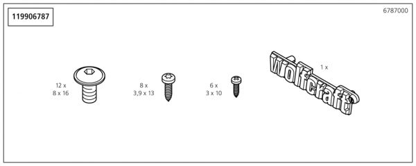 Wolfcraft Náhradný diel Příslušenství sáček 6787 pro 1 pracovní stůl 1610mm, No. 5