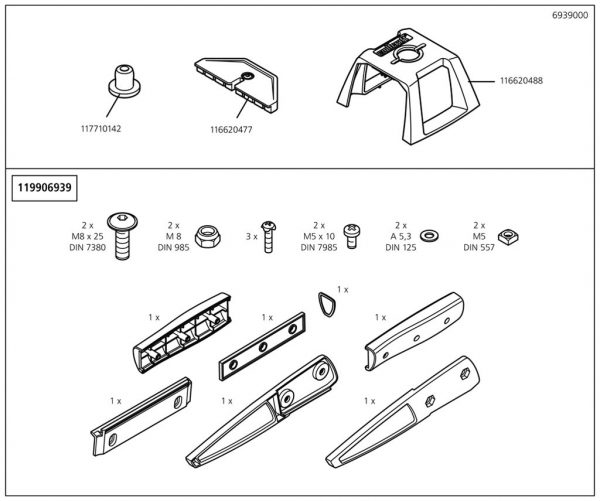 Wolfcraft Náhradný diel Balení 6939 pro Wolfcraft řezačka vinylu a laminátu VLC 800 6939000