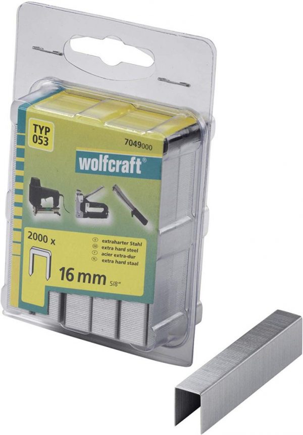 Wolfcraft Wolfcraft Široké sponky do sponkovačky výška 16 mm 2000 ks 7049000