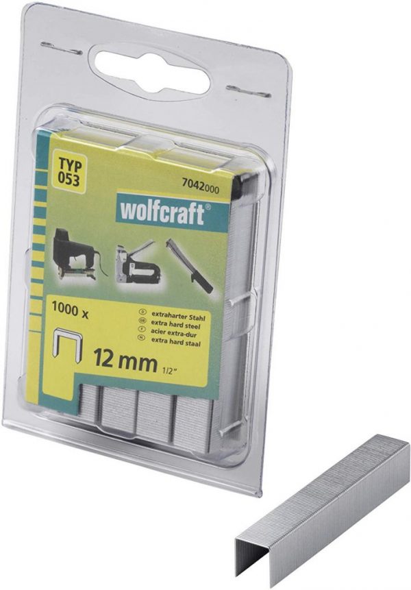 Wolfcraft Wolfcraft Široké sponky do sponkovačky výška 12 mm 1000 ks 7042000