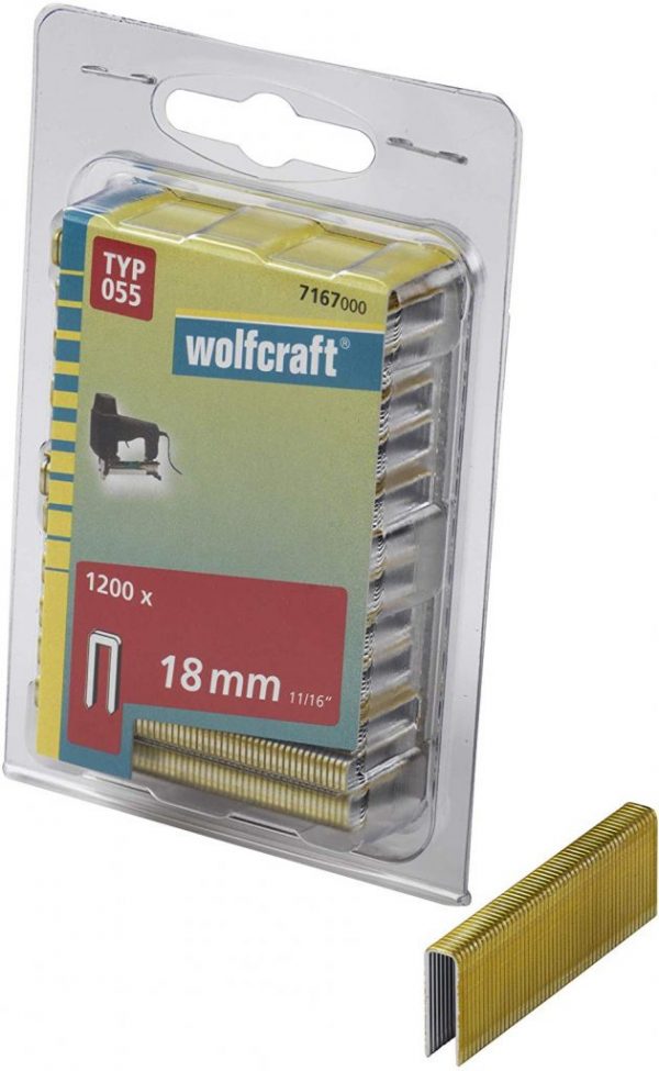 Wolfcraft Wolfcraft Úzke sponky do sponkovačky výška 18 mm 1200 ks 7167000