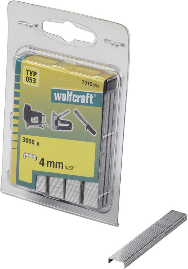 Wolfcraft Wolfcraft Široké sponky do sponkovačky výška 4 mm 3000 ks 7015000