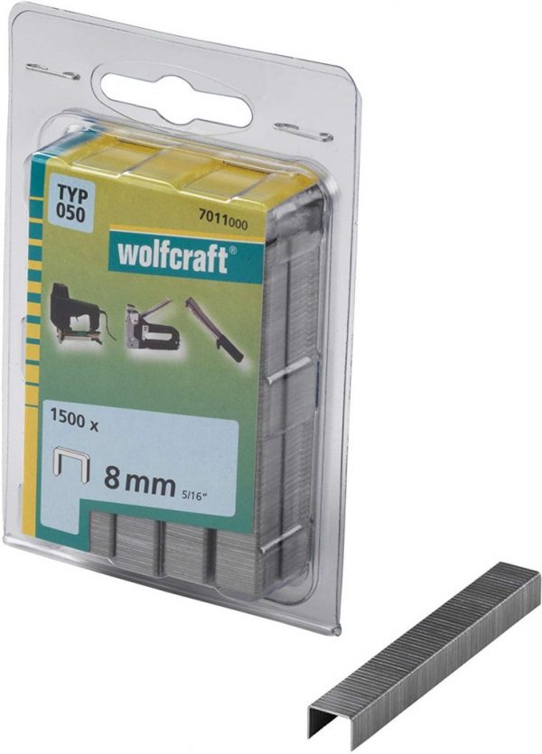 Wolfcraft Wolfcraft Široké sponky do sponkovačky výška 8 mm 1400 ks 7011000