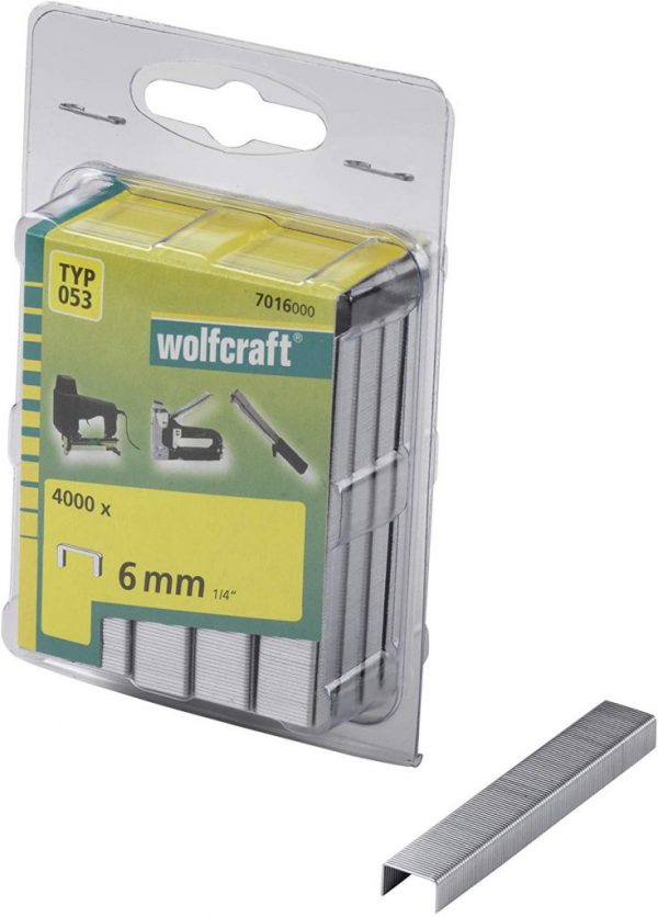 Wolfcraft Wolfcraft Široké sponky do sponkovačky výška 6 mm 4000 ks 7016000