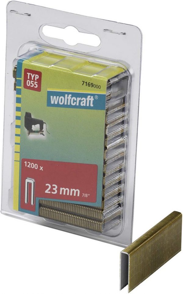 Wolfcraft Wolfcraft Úzke sponky do sponkovačky výška 23 mm 1200 ks 7169000