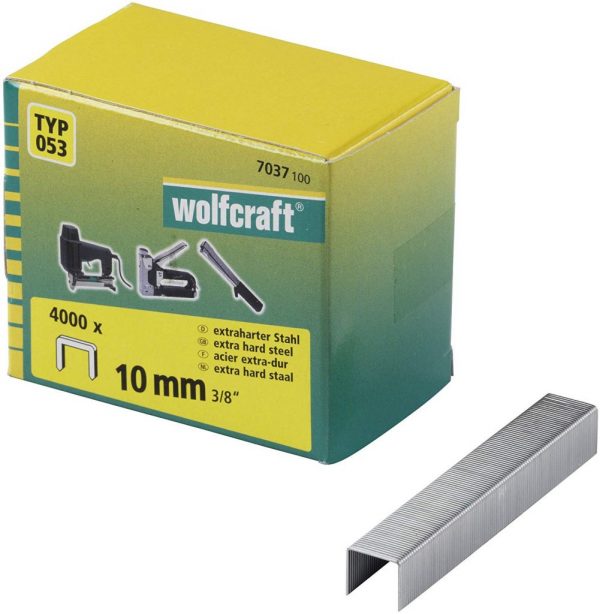 Wolfcraft Wolfcraft Široké sponky do sponkovačky výška 10 mm 4000 ks 7037100