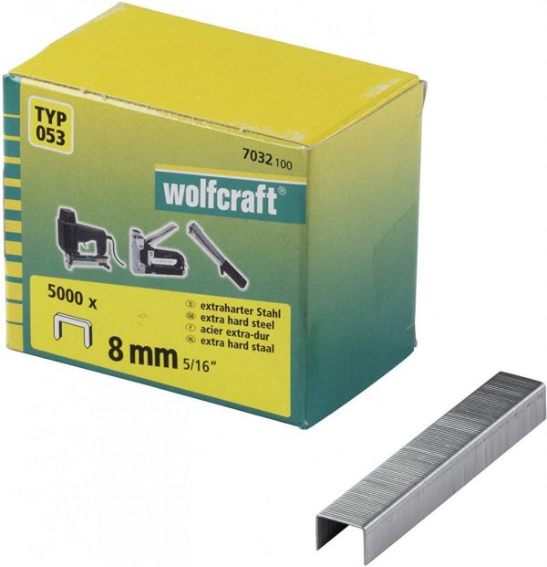 Wolfcraft Wolfcraft Široké sponky do sponkovačky výška 8 mm 5000 ks 7032100