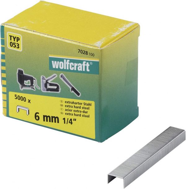 Wolfcraft Wolfcraft Široké sponky do sponkovačky výška 6 mm 5000 ks 7028100